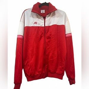 Vintage Mizuno Red and White Lightweight Jacket